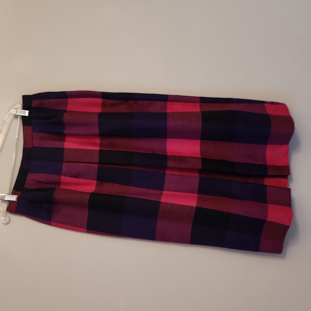 Vintage, Allure wool plaid A-line skirt, size 10